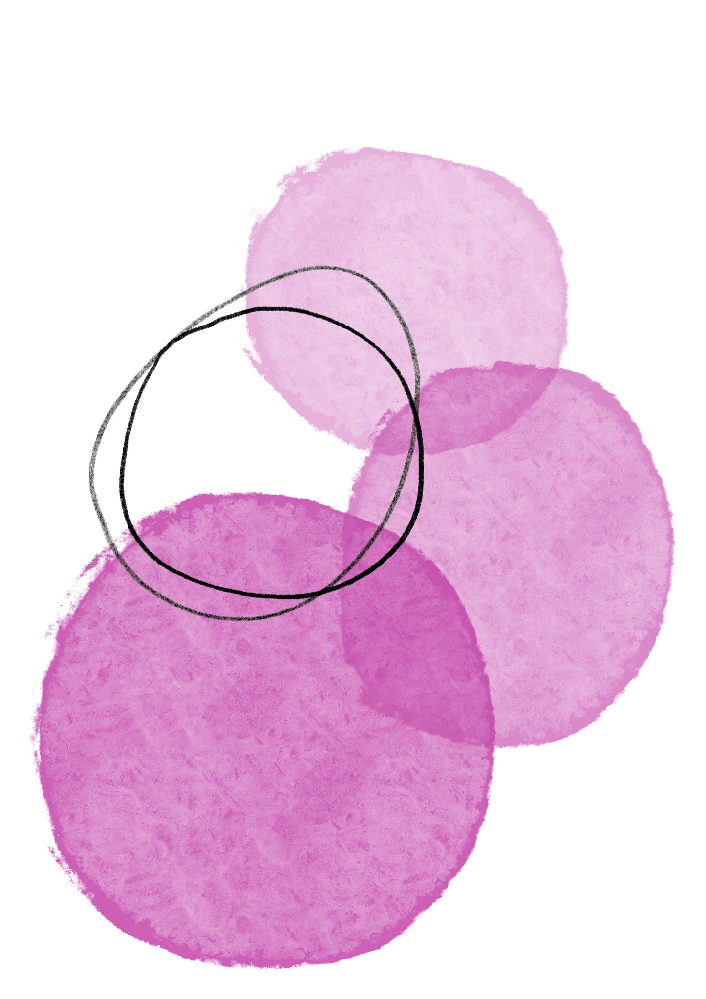 3 pink circle