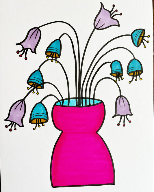 Pink vase