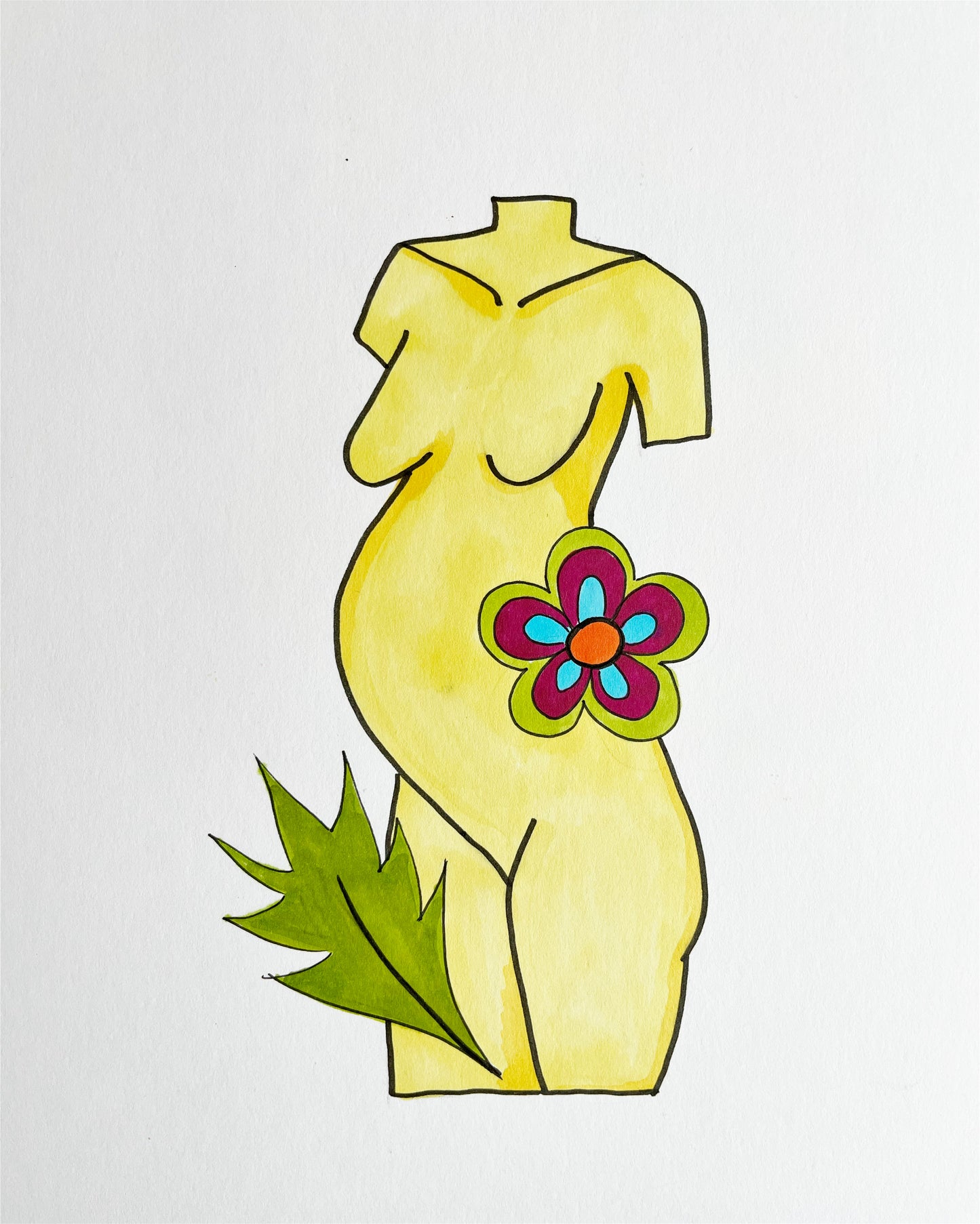 Yellow statue